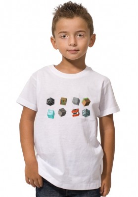 Camiseta Minecraft Cubos