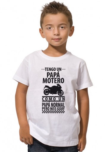 Camiseta Tengo Papá Motero