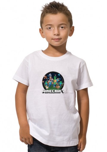 Camiseta Minecraft Círculo