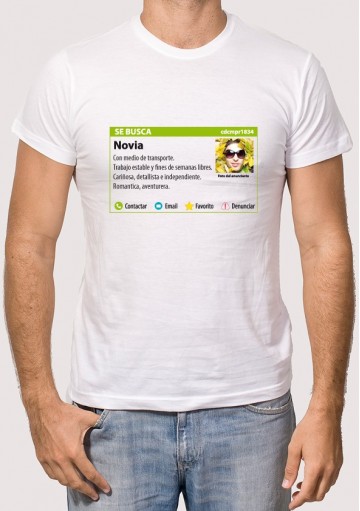 Camiseta Busco Novia