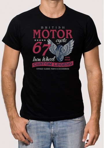 Camiseta Moto Rueda Alas