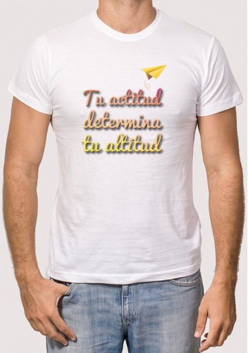 Camiseta tu actitud determina 