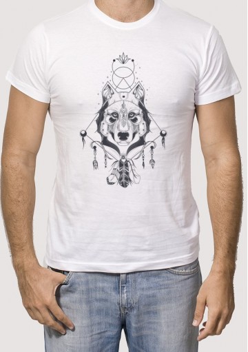  Camiseta lobo atrapasueños