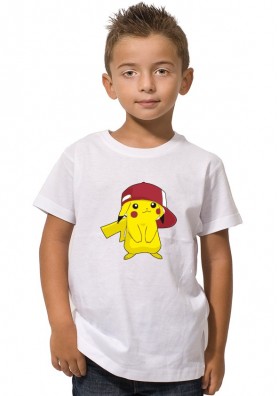 Camiseta Pikachu gorra