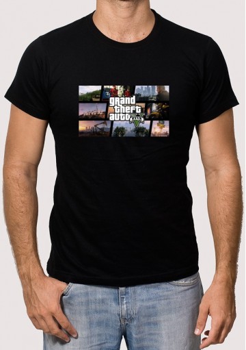 Camiseta GTA 5 Collage